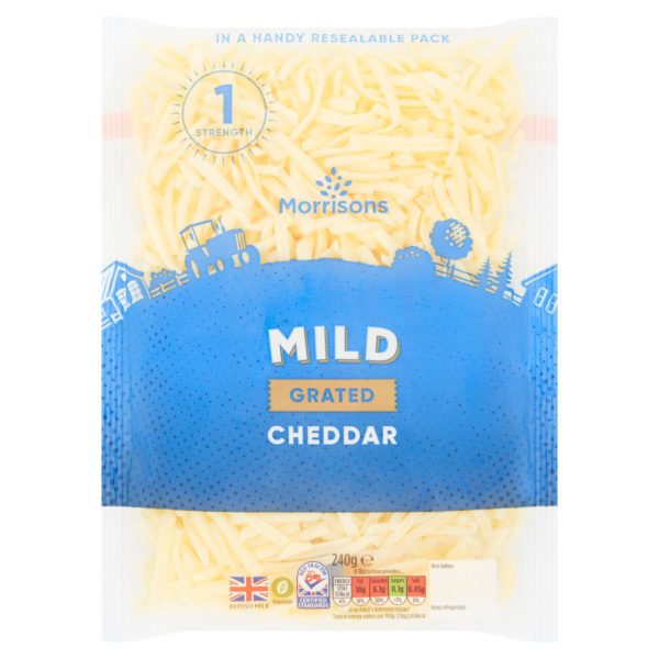 Morrisons Grated White Cheddar