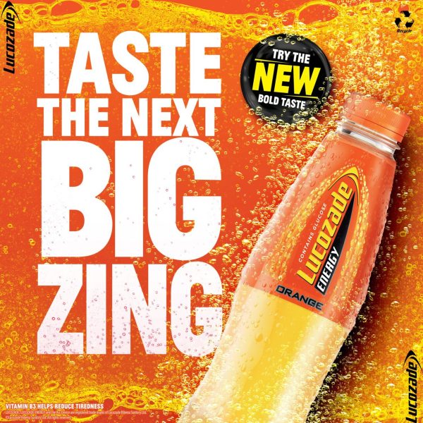 Lucozade Energy Drink Orange Pack Of 4