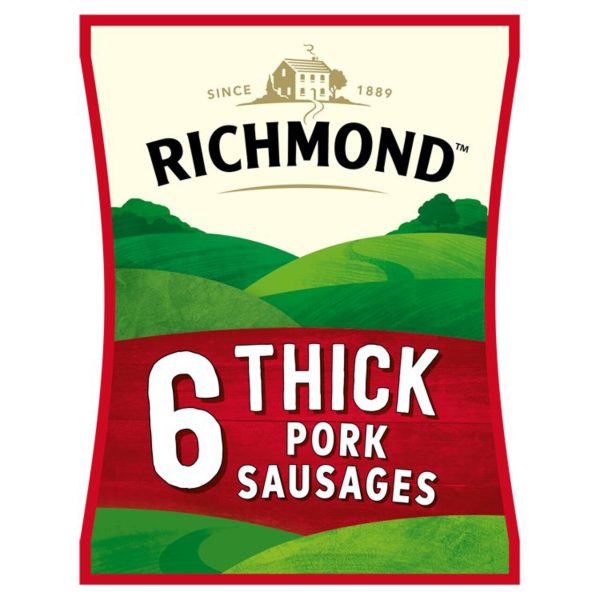 Richmond 6 Thick Pork Sausages