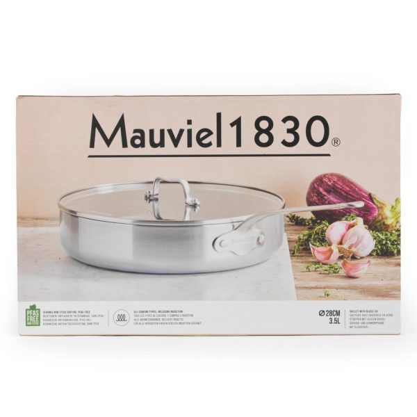 Mauviel Tri-Ply Covered Skillet 28cm