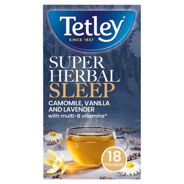 Tetley Super Herbal Sleep Camomile & Vanilla Pack Of 18