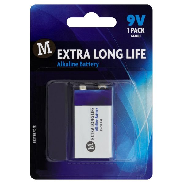 Extra Long Life Alkaline Battery 9V