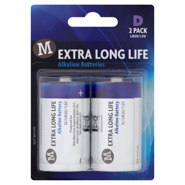 Extra Long Life Alkaline Battery D