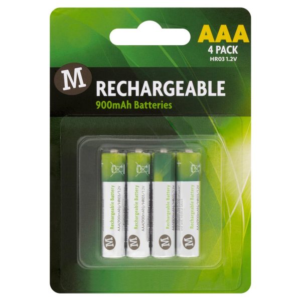 Rechargeable AAA Batteries 900mAh