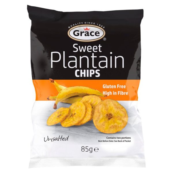 Grace Sweet Plantain Chips Unsalted