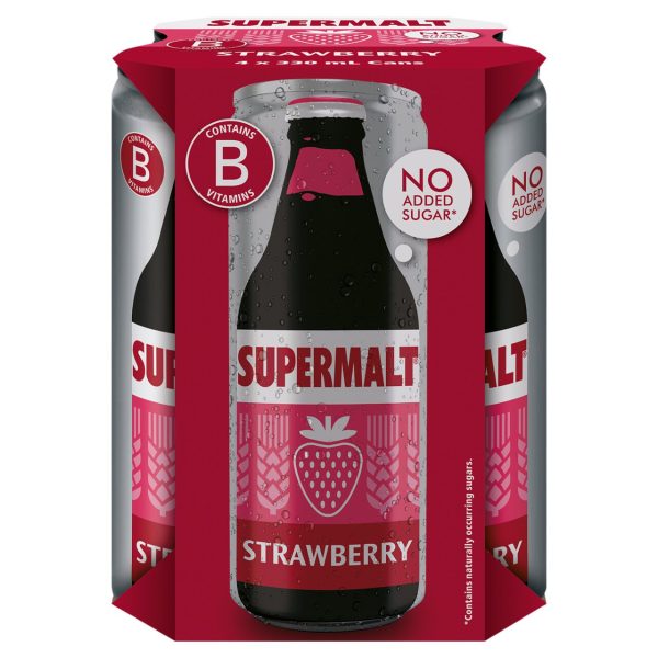 Supermalt Strawberry No Added Sugar