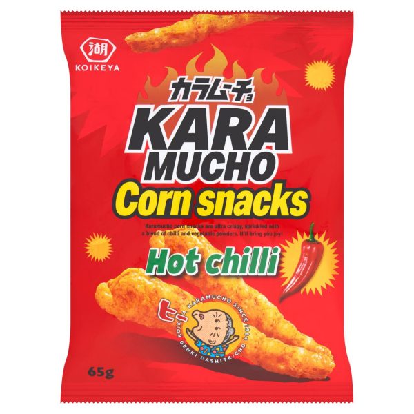 Koikeya Karamucho Corn Snacks Hot Chilli