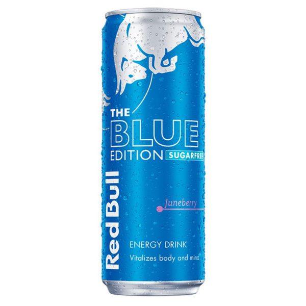 Red Bull Energy Drink Sugar Free Blue Edition Juneberry Can