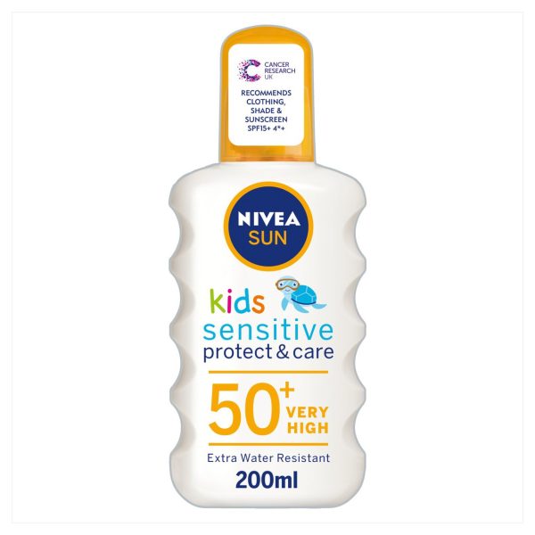 NIVEA SUN Kids & Babies Sensitive Protect Sun Cream Spray SPF50+