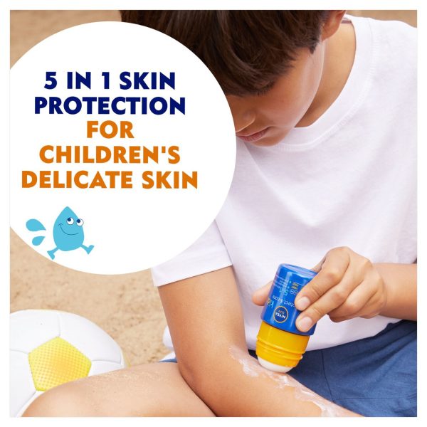 NIVEA SUN Kids Protect & Care Sun Cream Roll-On SPF50+