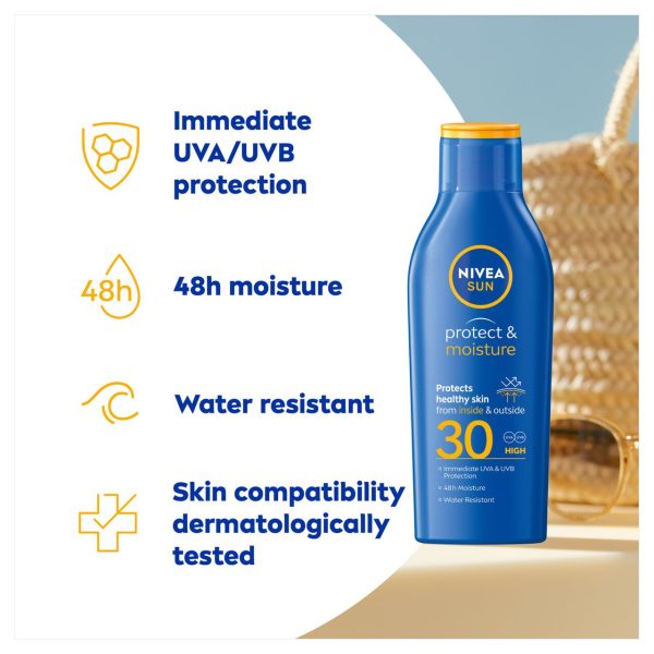 NIVEA SUN Sun Cream Lotion SPF30 Water Resistant Travel Size