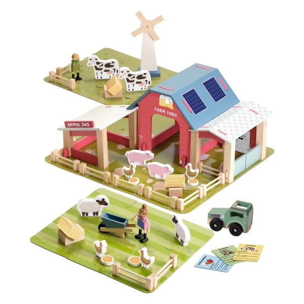 8th Wonder Wooden Farm Set With Tractor