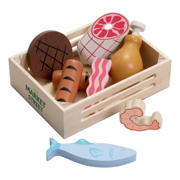 8th Wonder Wooden Meat & Fish Food Crate