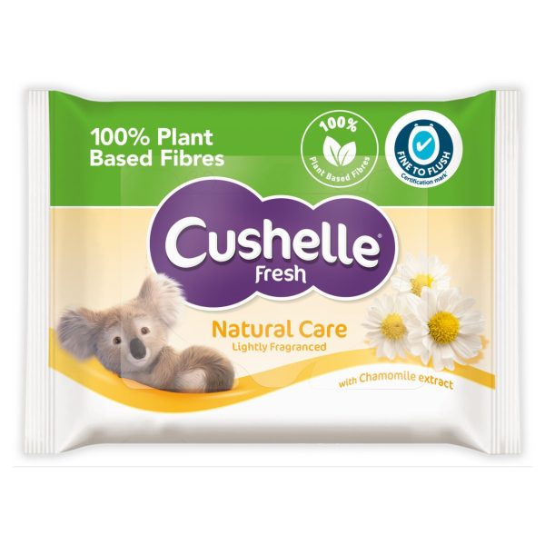 Cushelle Fresh Pure Flushable Moist Toilet Tissue