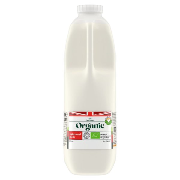 M Organic British Skimmed Milk 2 Pints