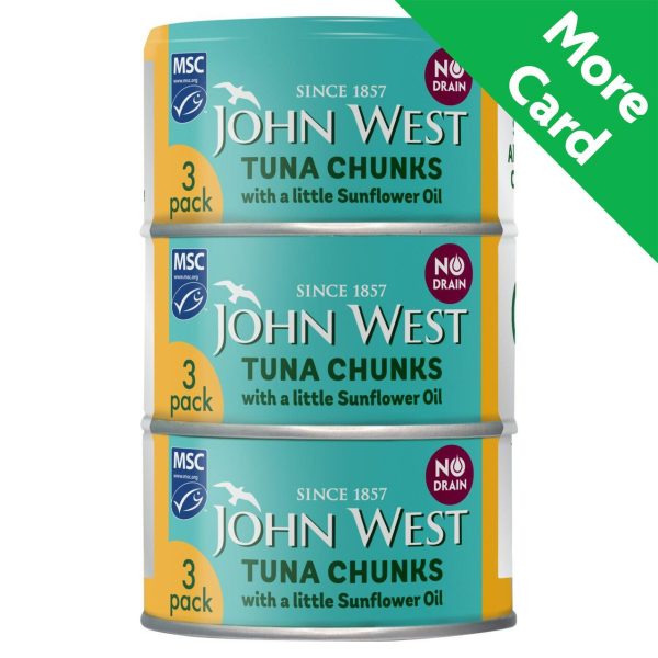 John West No Drain Tuna Chunks In Sunflower Oil