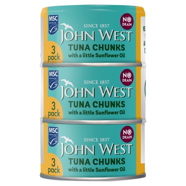 John West No Drain Tuna Chunks In Sunflower Oil