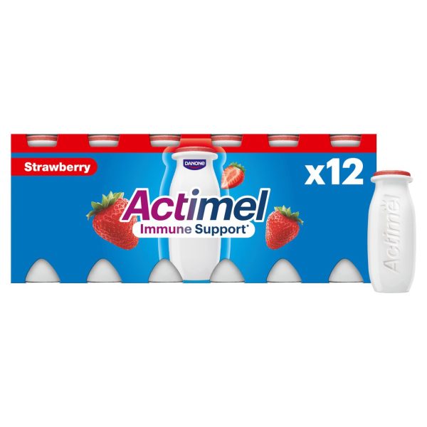 Actimel Strawberry Yogurt Drinks