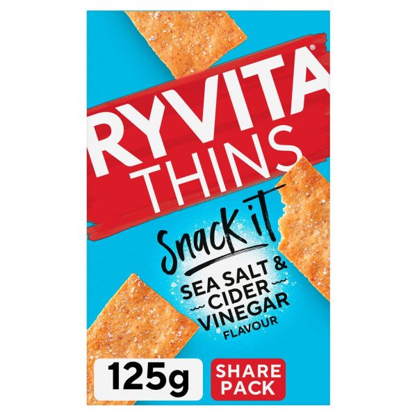 Ryvita Snack It Thins Sea Salt & Cider Vinegar Flavour