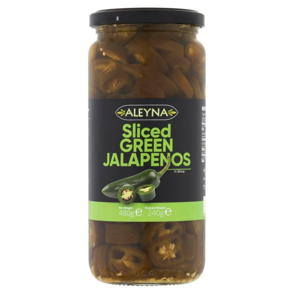 Aleyna Sliced Green Jalapeno Peppers (480g)