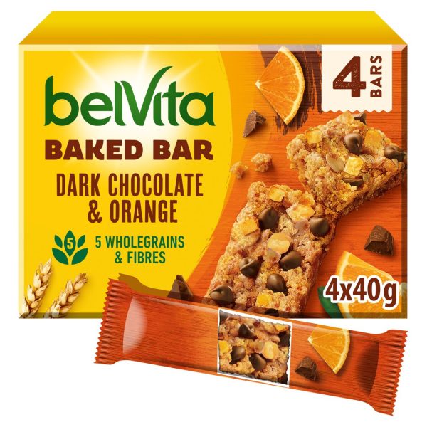 Belvita Baked Bars Dark Chocolate & Orange