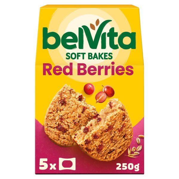 BelVita Breakfast Biscuits Soft Bakes Red Berries Pack of 5