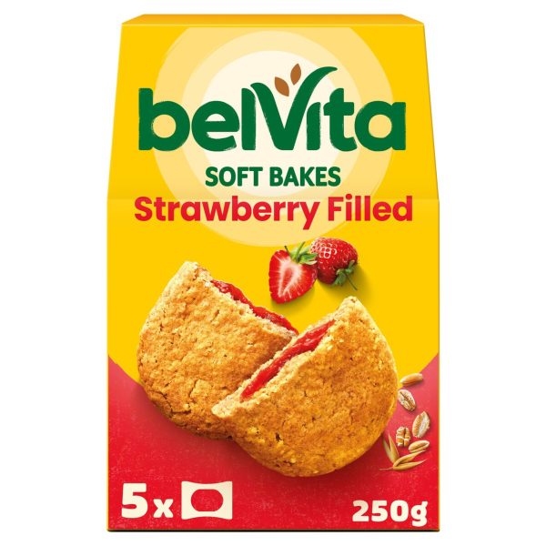 BelVita Breakfast Biscuits Soft Bakes Strawberry Filled Pack of 5