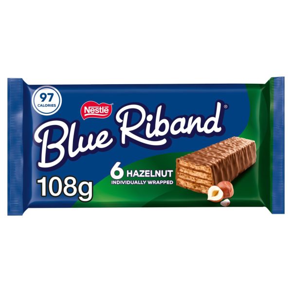 Blue Riband Milk Chocolate Hazelnut Wafer Biscuit Multipack