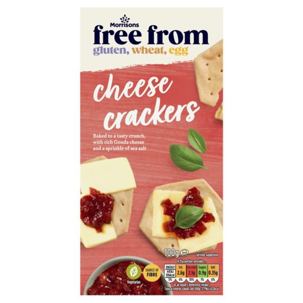 Free From Cheese Crackers With Sea Salt