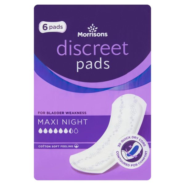 Incontinence Comfort Maxi Night Pads