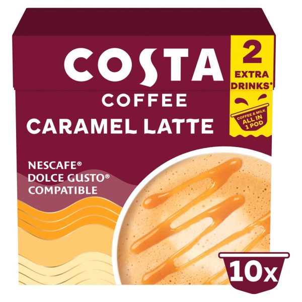 Costa Nescafe Dolce Gusto Compatible One Pod Caramel Latte