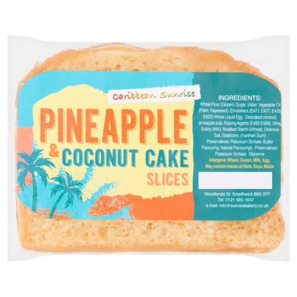 Caribbean Sunrise Pineapple & Coconut Cake