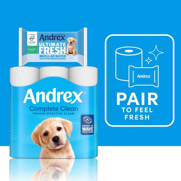 Andrex Complete Clean Toilet Tissue