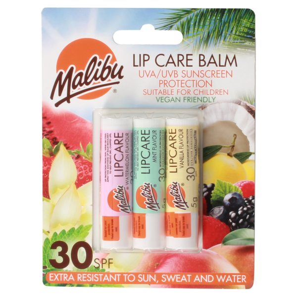 Malibu Lip Balm SPF30 Flavours