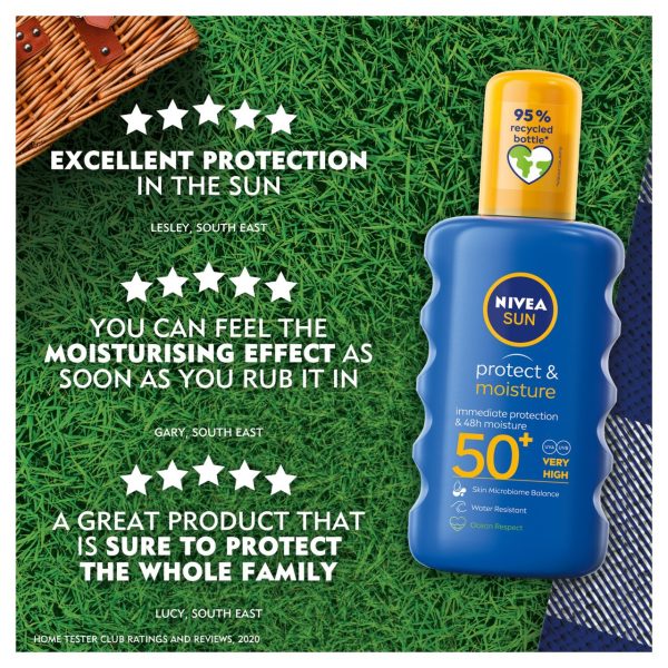 NIVEA SUN Protect & Moisture 50+ Sun Spray