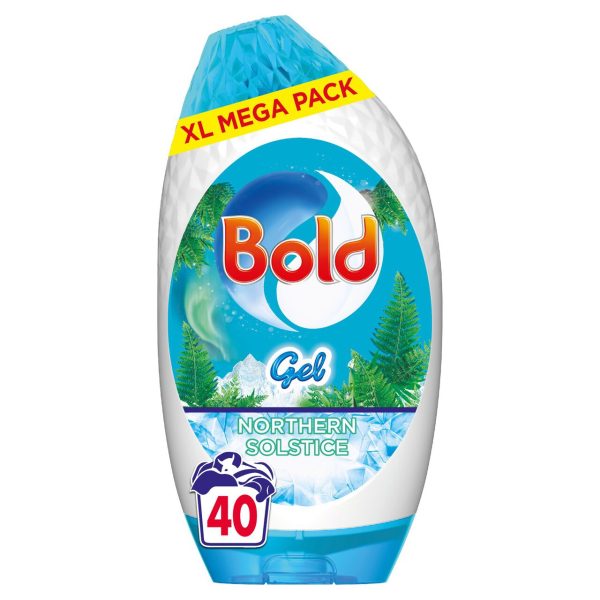 Bold 2in1 Laundry Washing Liquid Gel Northern Solstice 40 Washes