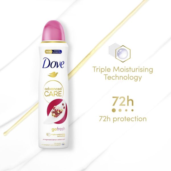 Dove Advanced Antiperspirant Deodorant Pomegranate Aerosol