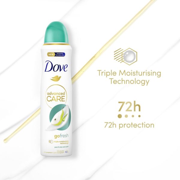 Dove Advanced Antiperspirant Deodorant Pear & Aloe Vera Aerosol