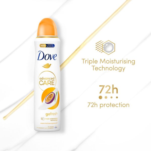 Dove Advanced Antiperspirant Deodorant Passion Fruit Aerosol