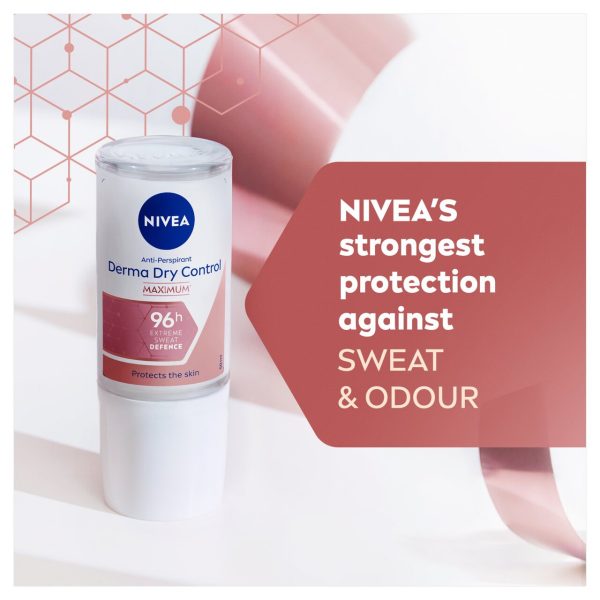 NIVEA Derma Dry Control Max Antiperspirant Deodorant Roll-On