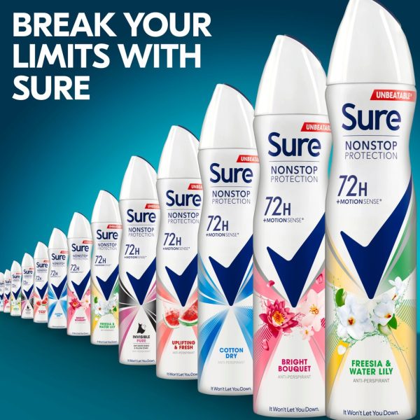 Sure Antiperspirant Deodorant Nonstop Freesia & Waterlily