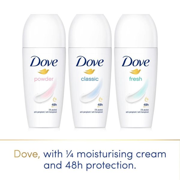 Dove Women Antiperspirant Deodorant Roll on Classic