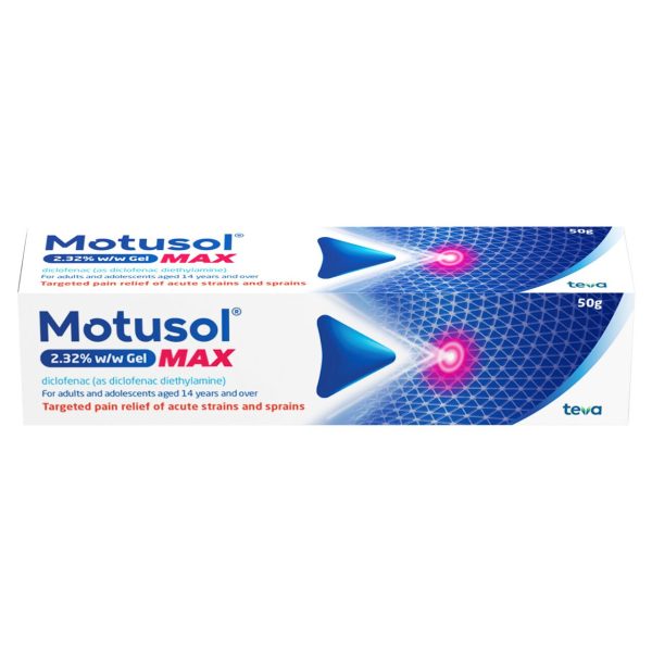 Motusol Pain Relief Gel 2.32% W/W 50g