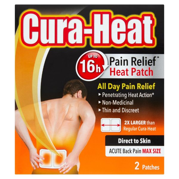 Cura-Heat Pain Relief Heat Patch Acute Back Pain Max Size