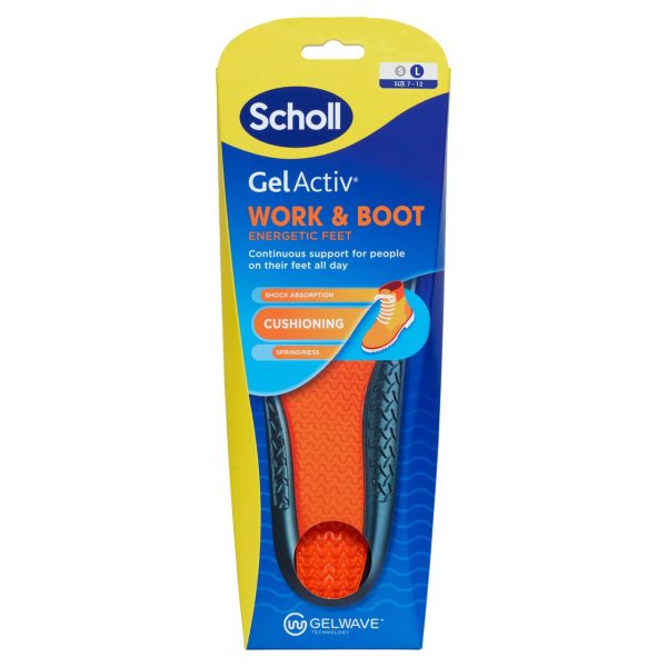 Scholl Gel Activ Work & Boot Insoles Large 2 Insoles