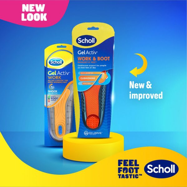 Scholl Gel Activ Work & Boot Insoles Large 2 Insoles