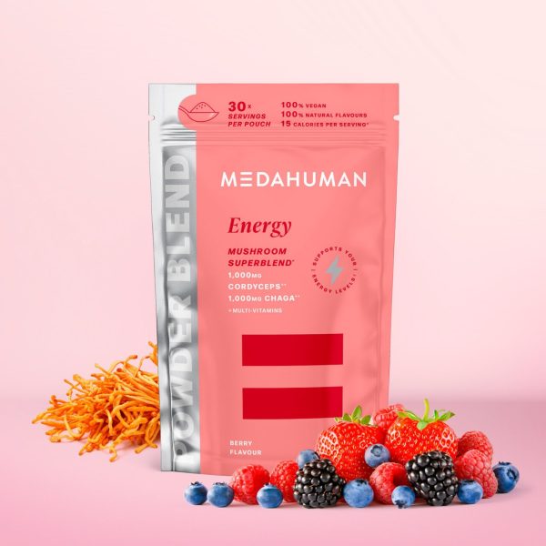 MEDAHUMAN Energy Mushroom Superblend Powder