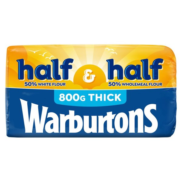 Warburtons Wonderloaf Half & Half Thick White Bread