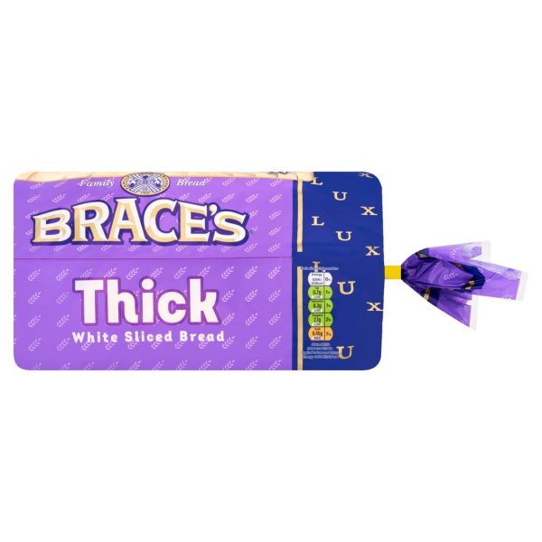 Braces Luxury Thick White Sliced Bread