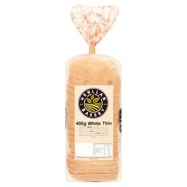 Henllan Bakery White Thin Sliced